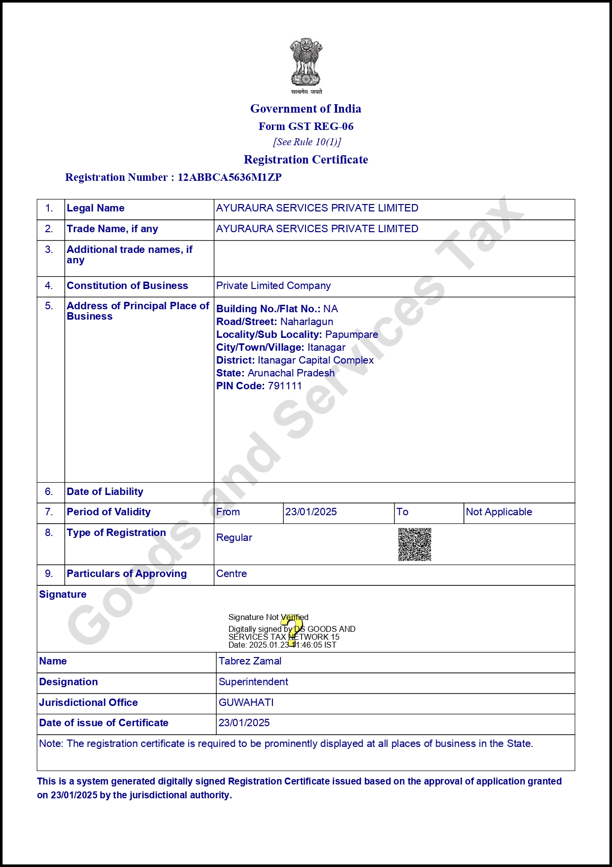 Certificate of Incorporation